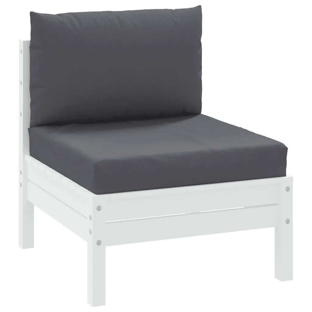 Cuscini per Pallet 2 pz Antracite in Tessuto Oxford 315052