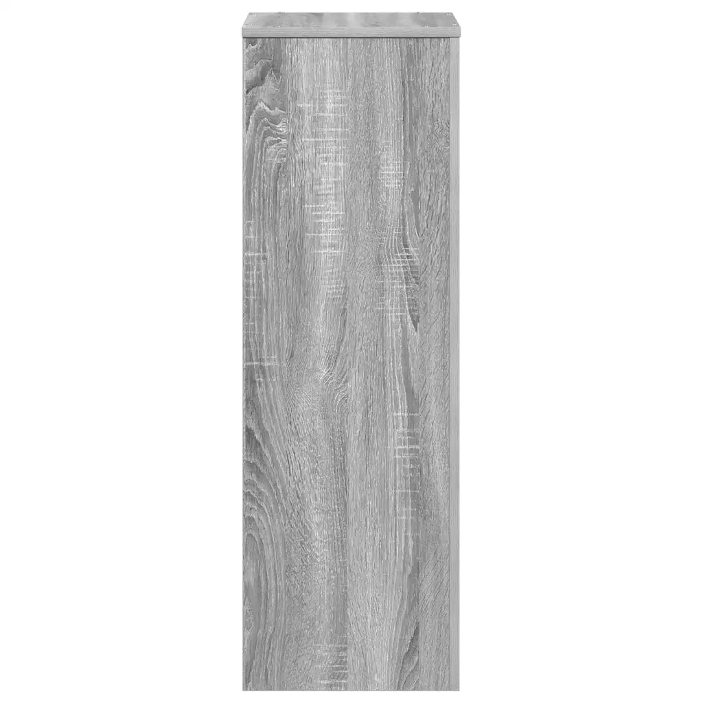 vidaXL Supporto per Piante Grigio Sonoma 33x33x100 cm in Truciolato