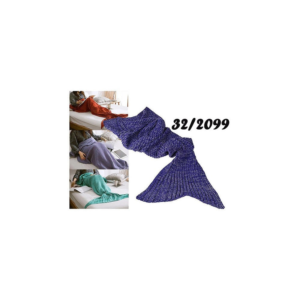 Trade Shop - Coperta A Forma Di Coda Di Sirena Vari Colori Sirenetta Riscalda Piedi Plaid -