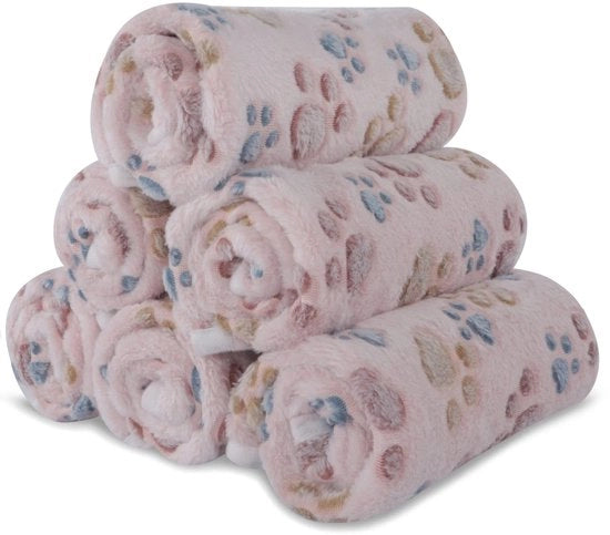 Set di coperte per cani 6 pezzi - Coperta a maglia soffice - Prevenzione macchie - Per piccoli/midi cani - Protezione dei mobili - 60 x 40 cm - Coperta per animali domestici