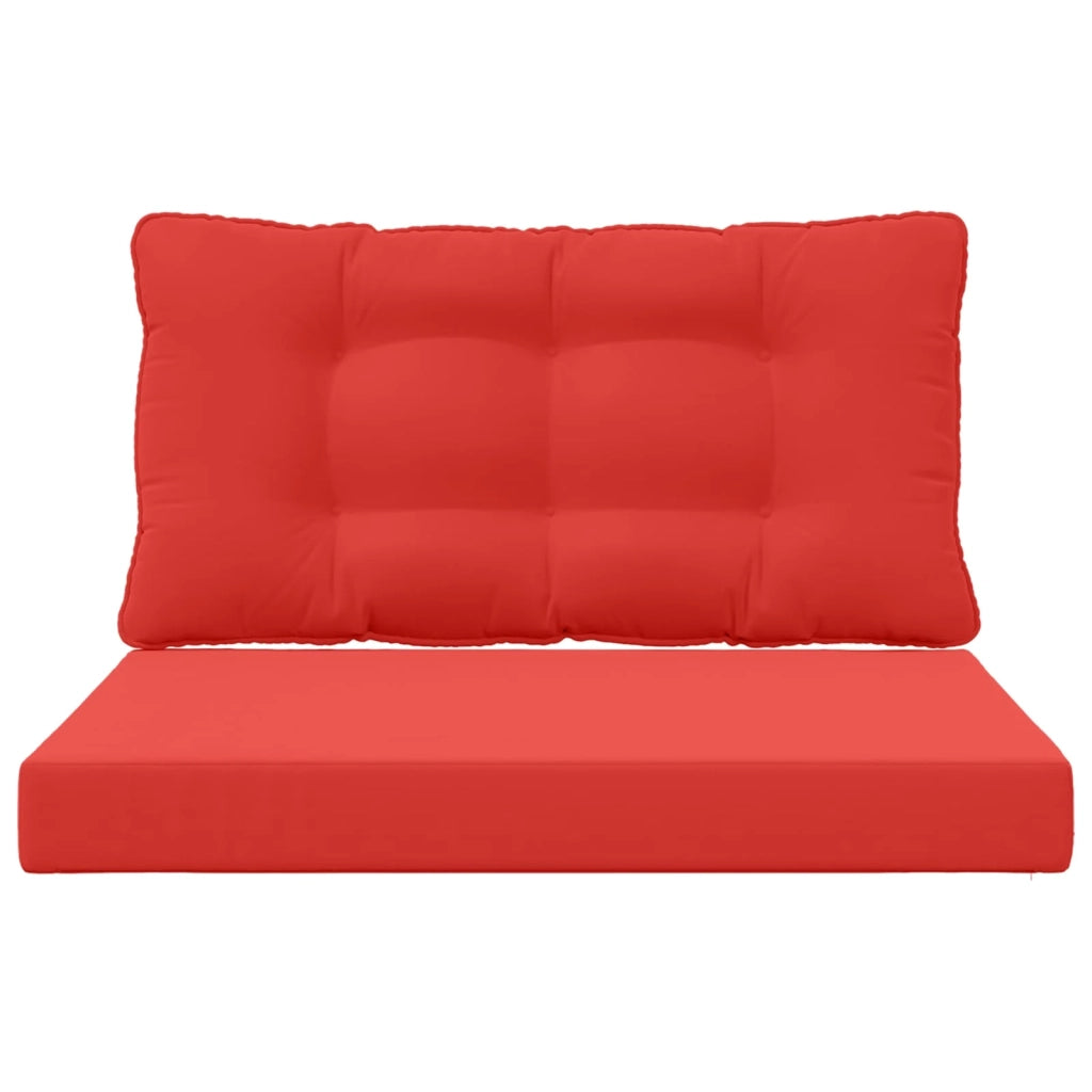Cuscino per divano da esterno 2 pcs Rosso Poliestere