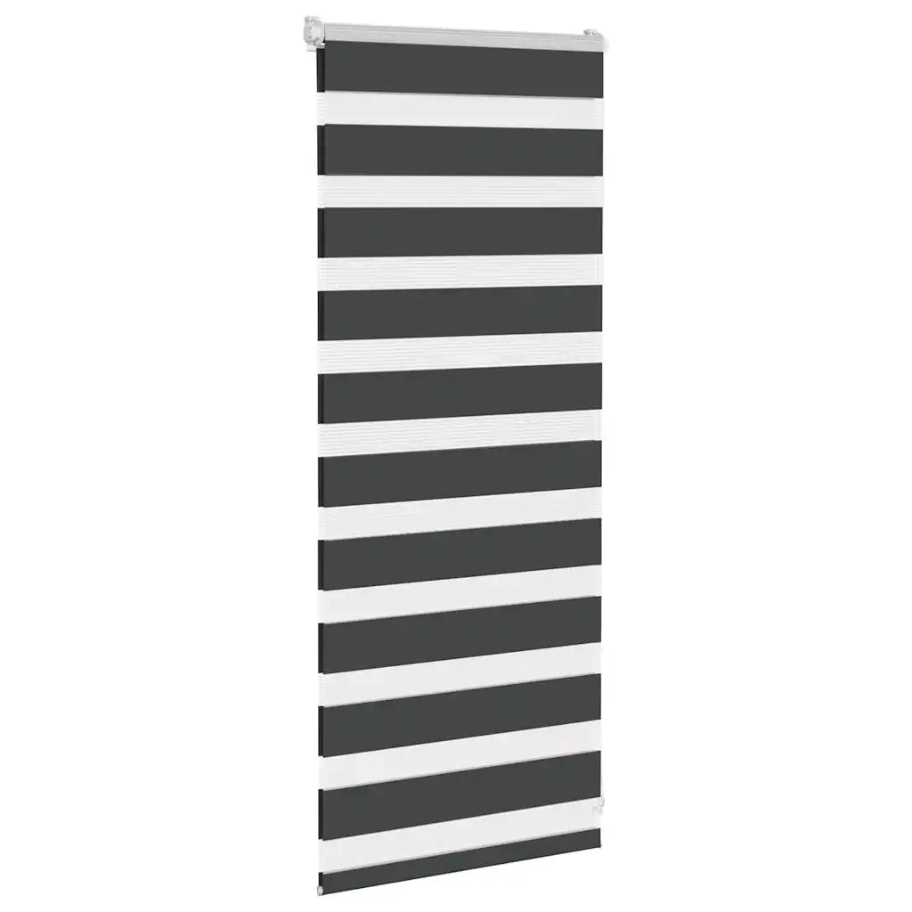 Tenda a rullo | Tenda avvolgibile Zebra Nero Larghezza Tessuto 55,9 cm Poliestere