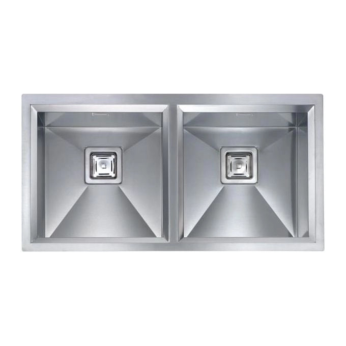 CM glamour 87,5 x 45 2V Lavello sottopiano Rettangolare Acciaio inossidabile