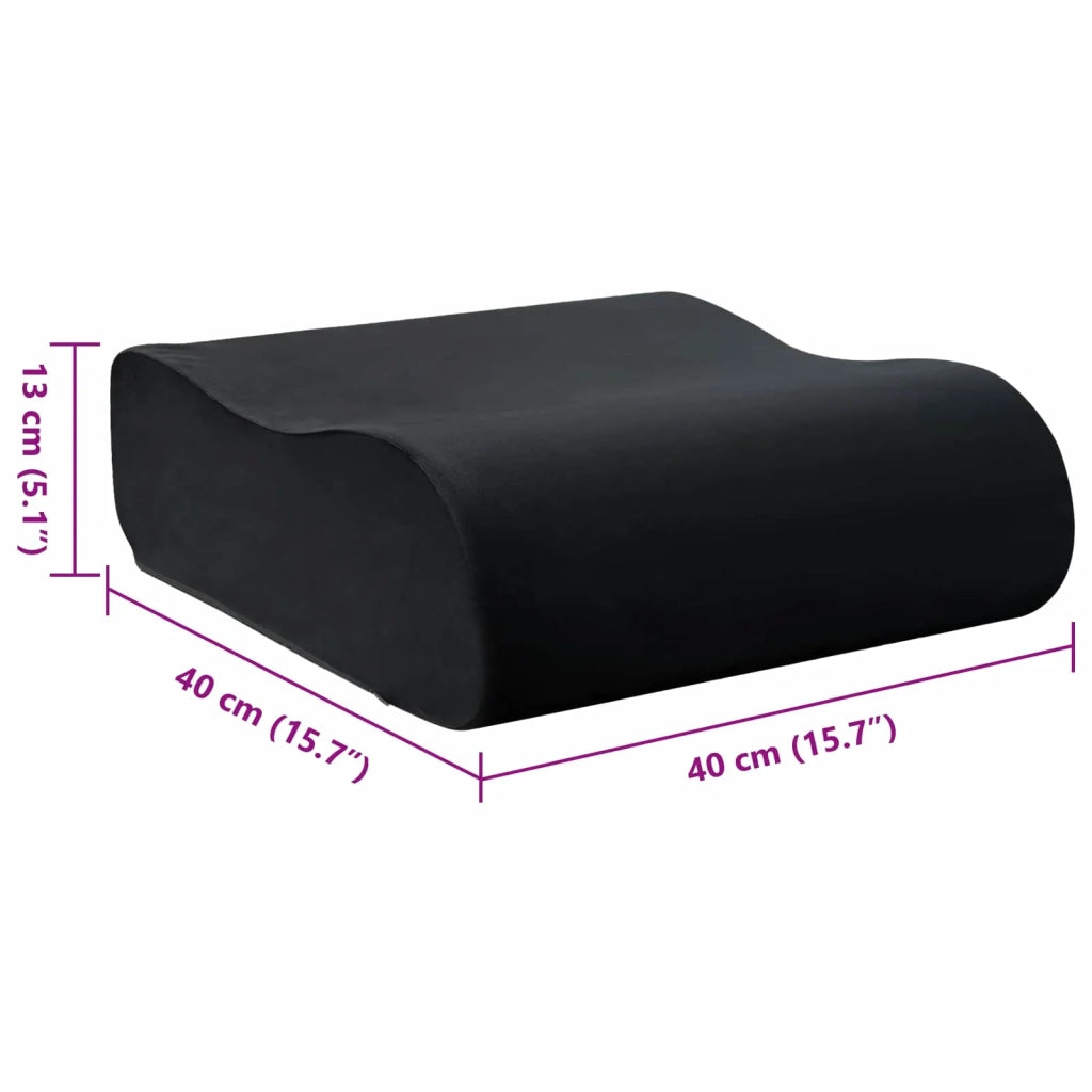 Cuscino per la seduta Nero 40 x 40 x 13 cm Schiuma PU CFW2929532