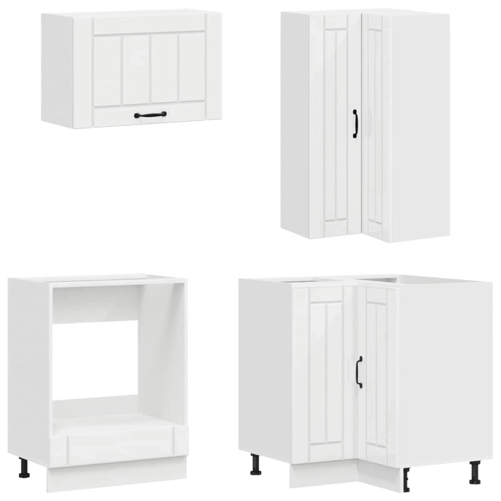 Unità Cucina LUCCA 8 pcs Bianco Lucido Legno ingegnerizzato 3438405