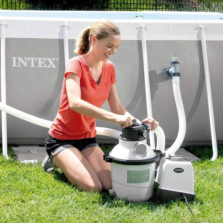 POMPA A SABBIA COMBO SISTEMA E.C.O. PER PISCINE FINO A 56.800 LITRI  peso kg. 29,80 (26680)    INTEX