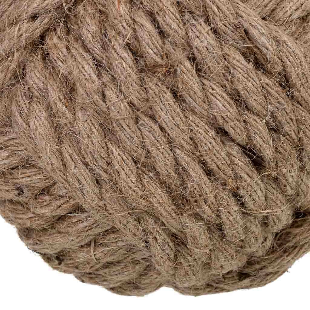 Fermaporta in cotone beige, 13x13x22h cm