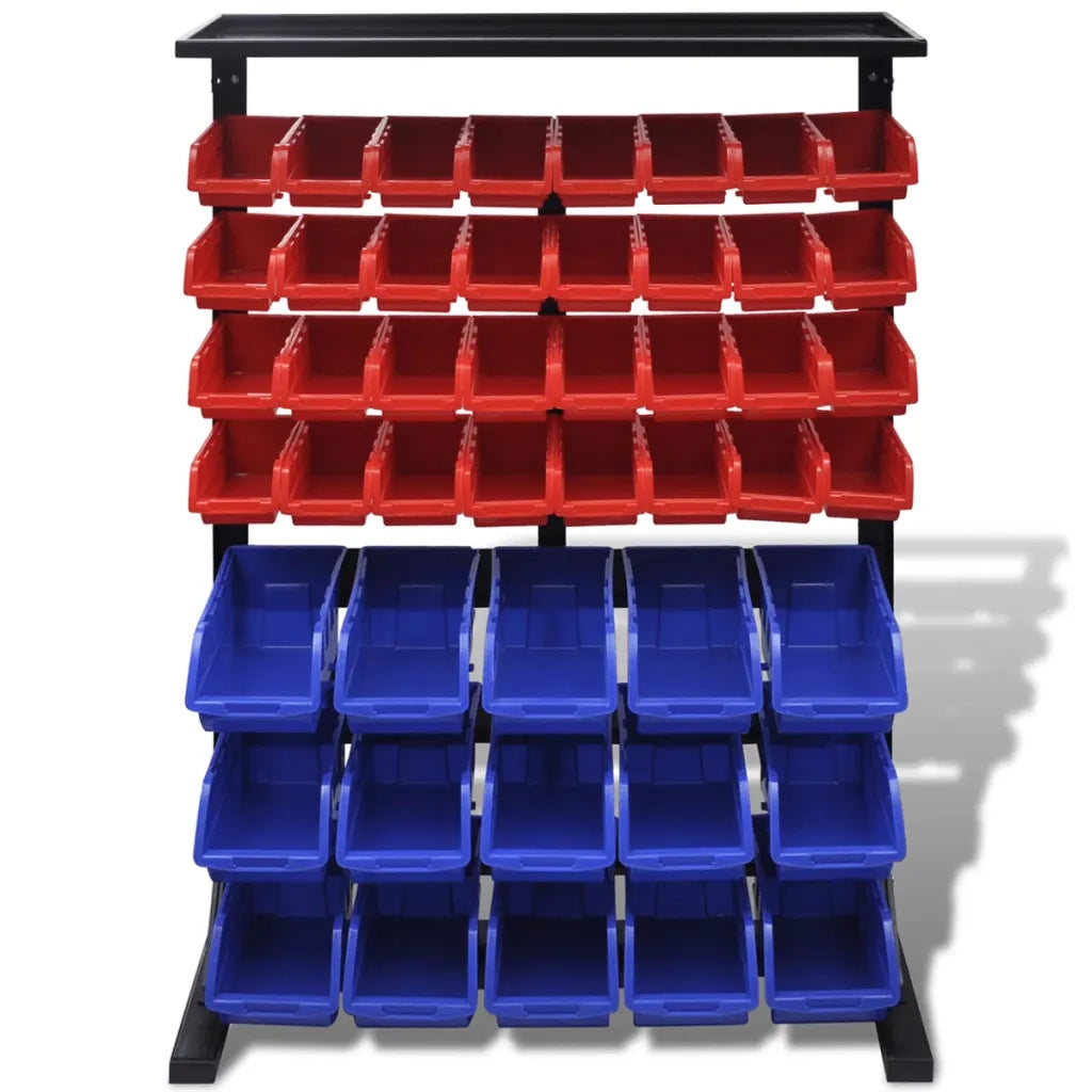 Pannello a Parete per Attrezzi Garage Blu e Rosso CFW8815957