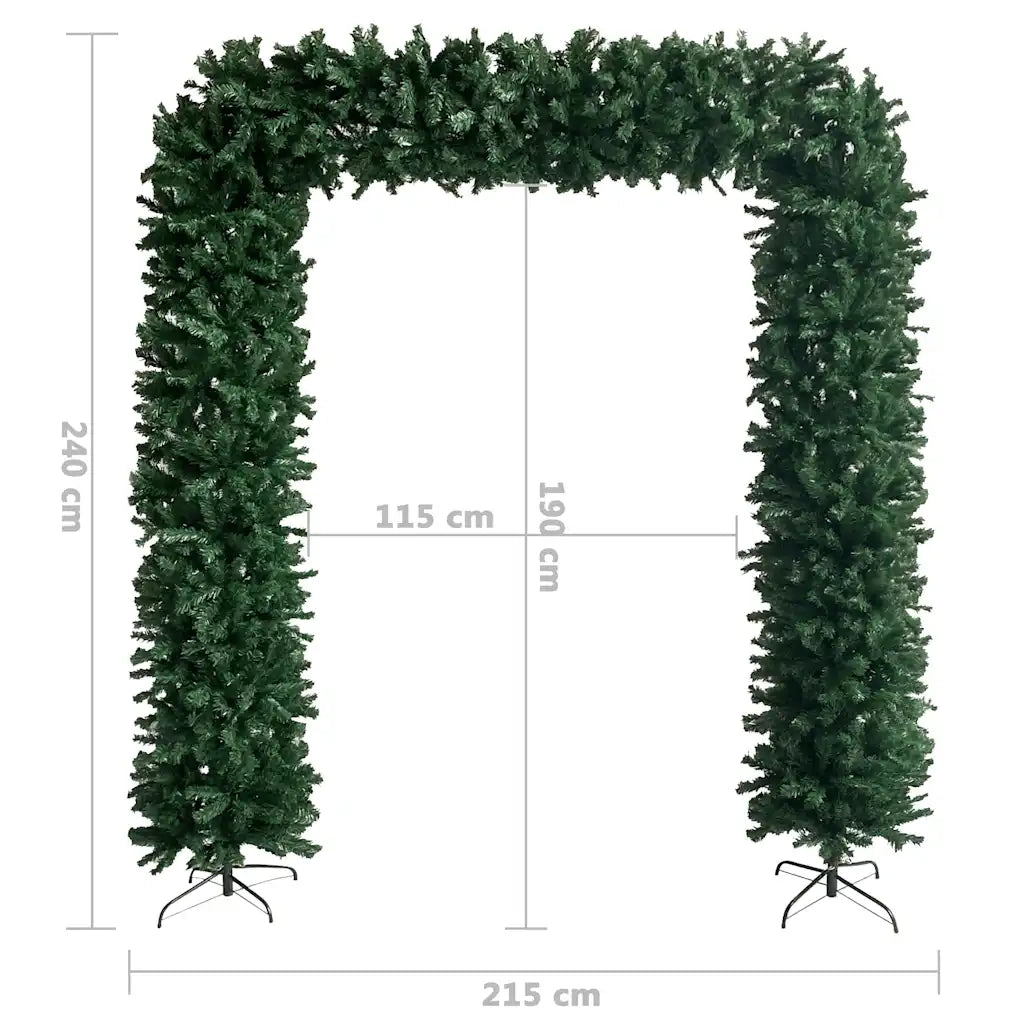 Arco ad Albero di Natale-Albero Natalizio Verde 240 cm