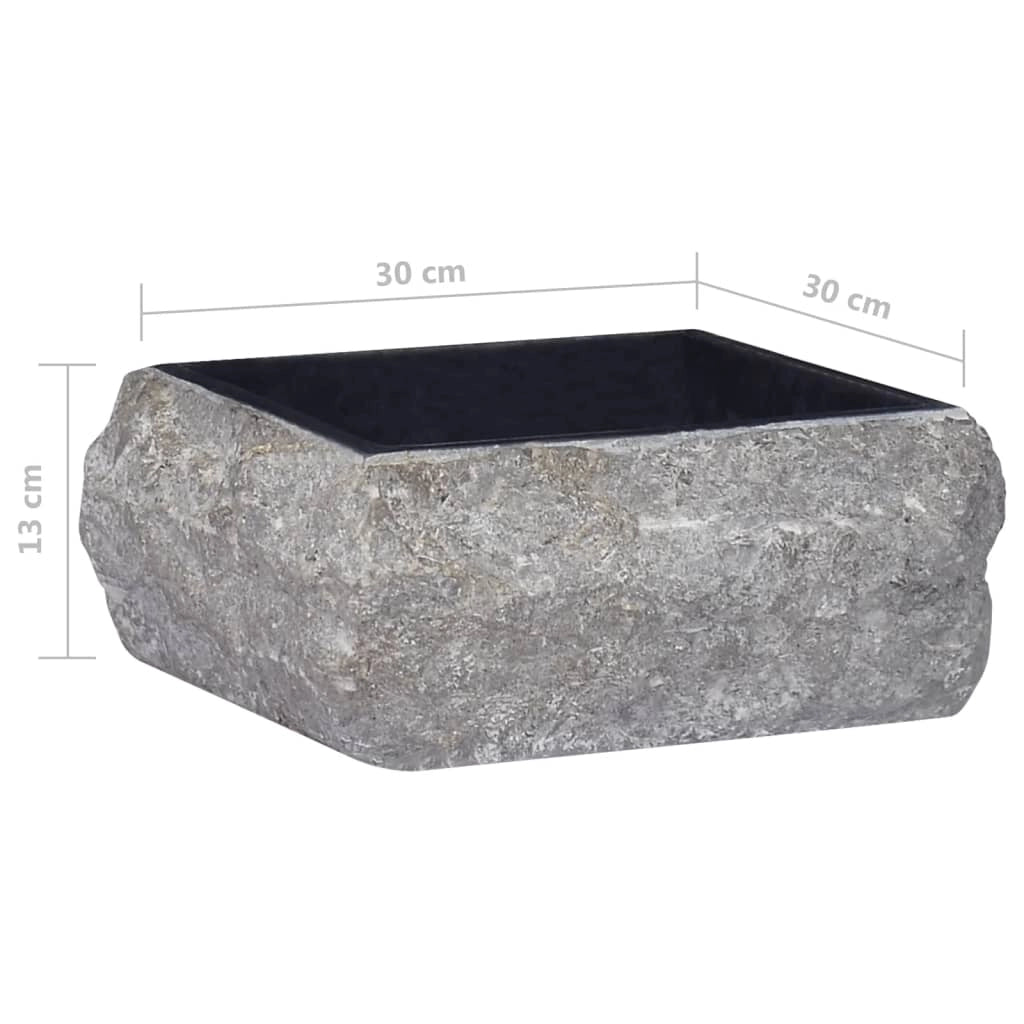 Lavabo da bagno 30 x 30 cm marmo nero 02_0002819