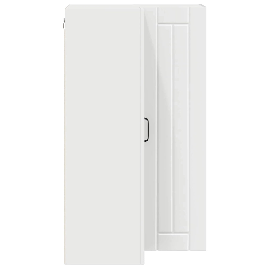 Mobile da cucina moderno e funzionale con pratico spazio di archiviazione 57 x 57 x 100 cm legno ingegnerizzato bianco 02_0054171