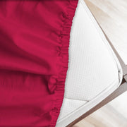 Lenzuolo letto sotto con angoli 100% puro cotone Made in Italy tinta unita Ciclamino - 2 Piazze