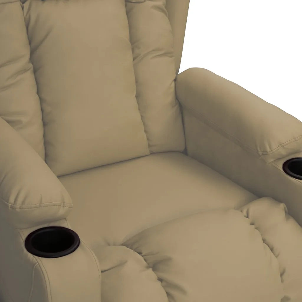 Poltrona Reclinabile Cappuccino in Similpelle cod mxl 27878