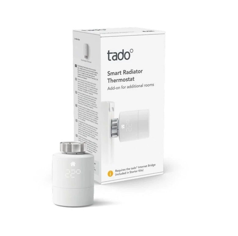 TADO Valvola termostatica smart x1. Valvola aggiuntiva. Controllo tramite app. Impianto centralizzato