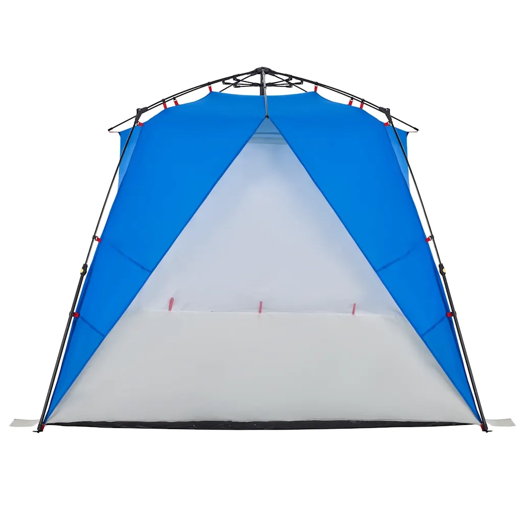 Tenda da Spiaggia 4Persone Azzurro Rilascio Rapido Impermeabile