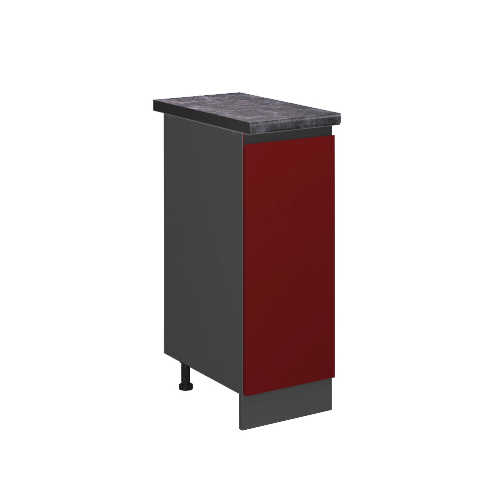 Armadio cucina dispensa alto R-Line Rosso/Antracite 30 cm J-Shape, PL Antracite Vicco