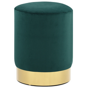 Sgabello Verde Scuro e Oro in Velluto cod mxl 67364