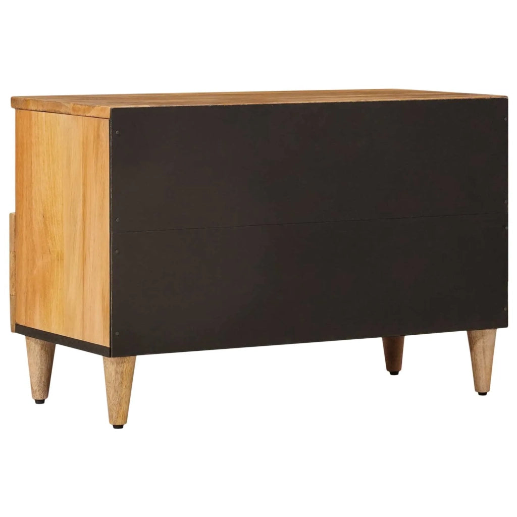Mobile TV Naturale 70 x 33 x 46 cm Legno di mango massello