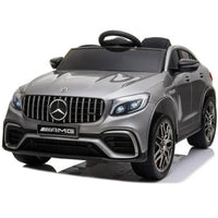 Macchina Elettrica per Bambini 12V con Licenza Mercedes GLC 63S Coupè Grigio Metallizzato