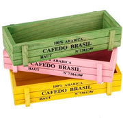Vaso di legno per piante indoor - compatto - realizzato in legno di abete resistente - decorazione per casa/ufficio - adatto a piante grasse e cactus.