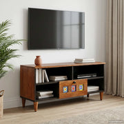 Mobile TV Noce 100 x 33 x 46 cm Legno di mango massello