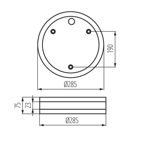 Kanlux Plafoniera Jurba 8980 IP44 2xE27 cromata 29cm