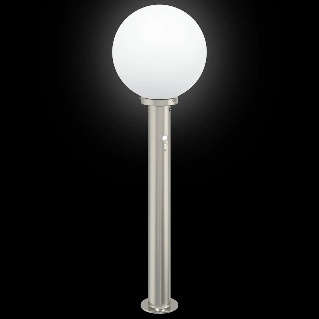 Lampada a paletto con sensore 80 cm Acciaio Inox IP44 4006099