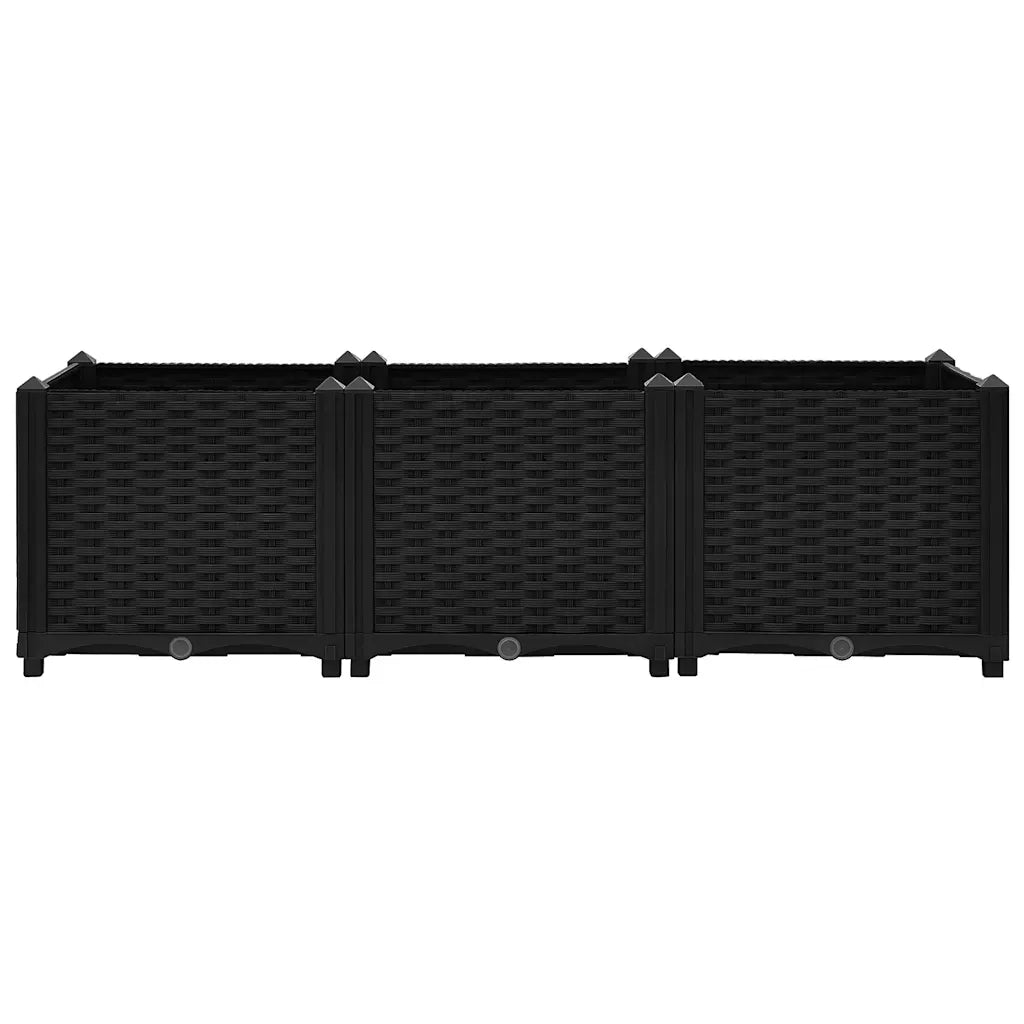 Fioriera Rialzata 120x40x38 cm in Polipropilene