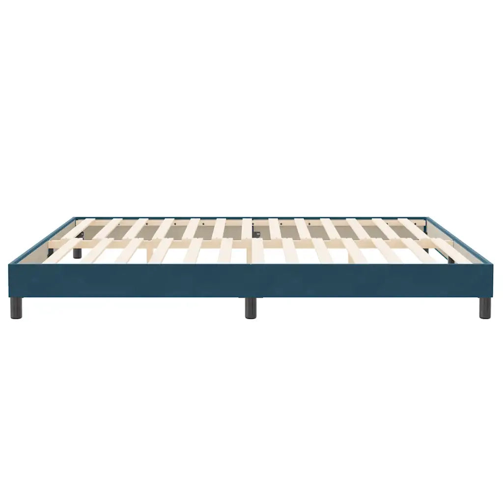 Giroletto senza Materasso Blu Scuro 200x210 cm in Velluto 4101377