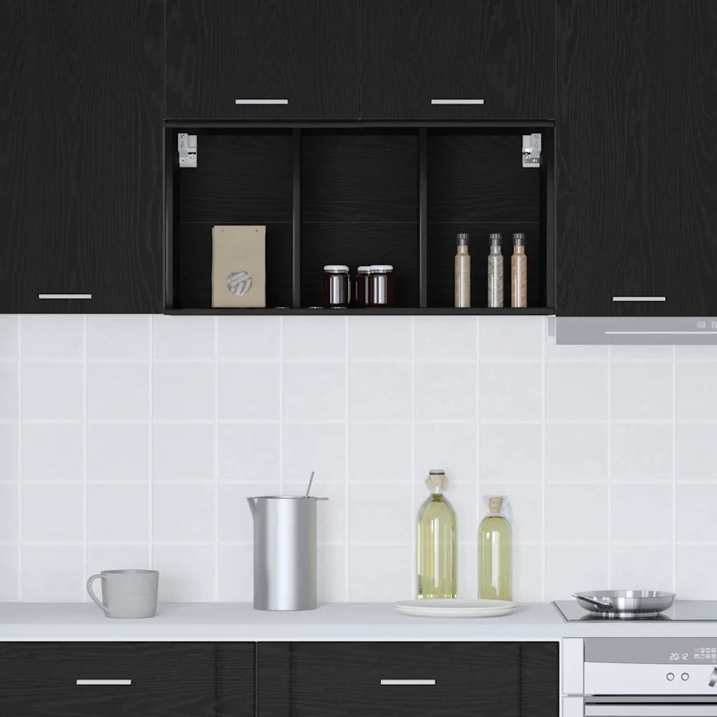 Armadio pensile Rovere Nero 40 x 29,5 x 80 cm Legno multistrato