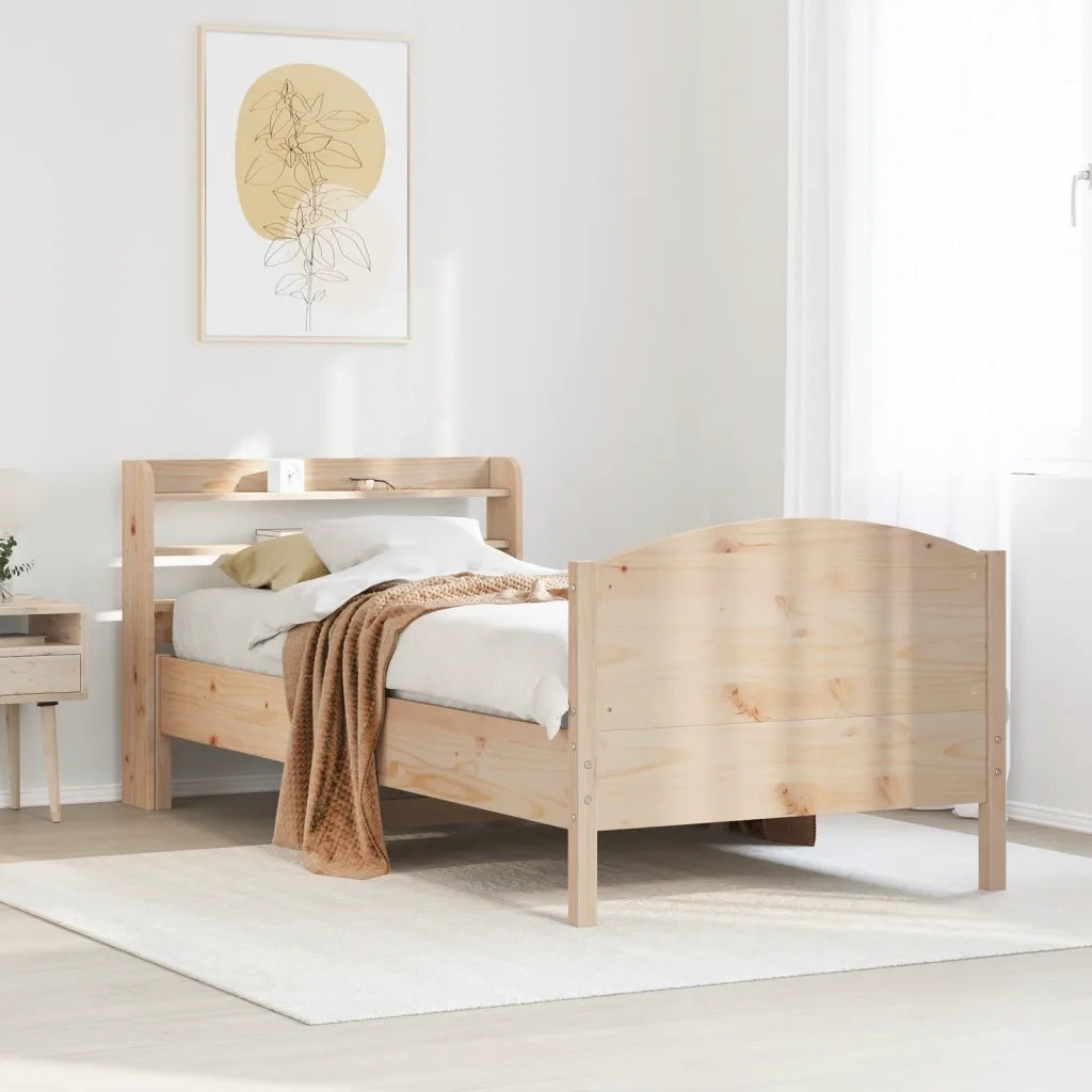 vidaXL Giroletto senza Materasso 100x200 cm in Legno Massello di Pino