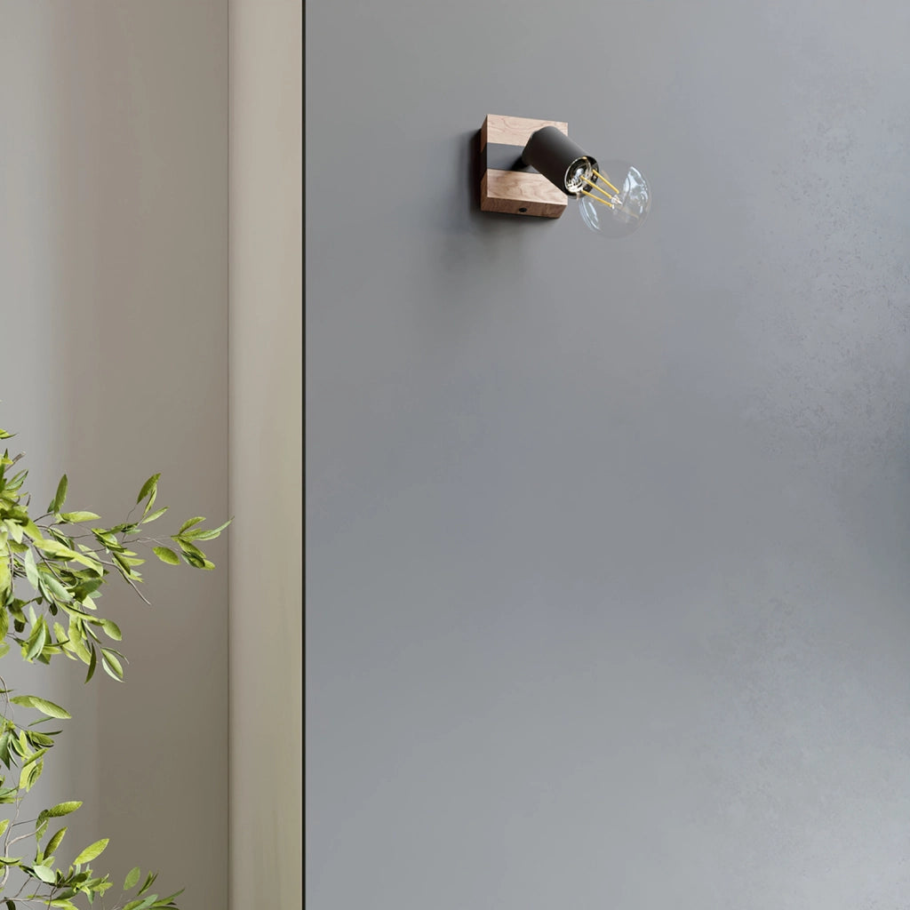 Spot soffitto industriale nero 4xE27 LIMERO Pure Lume