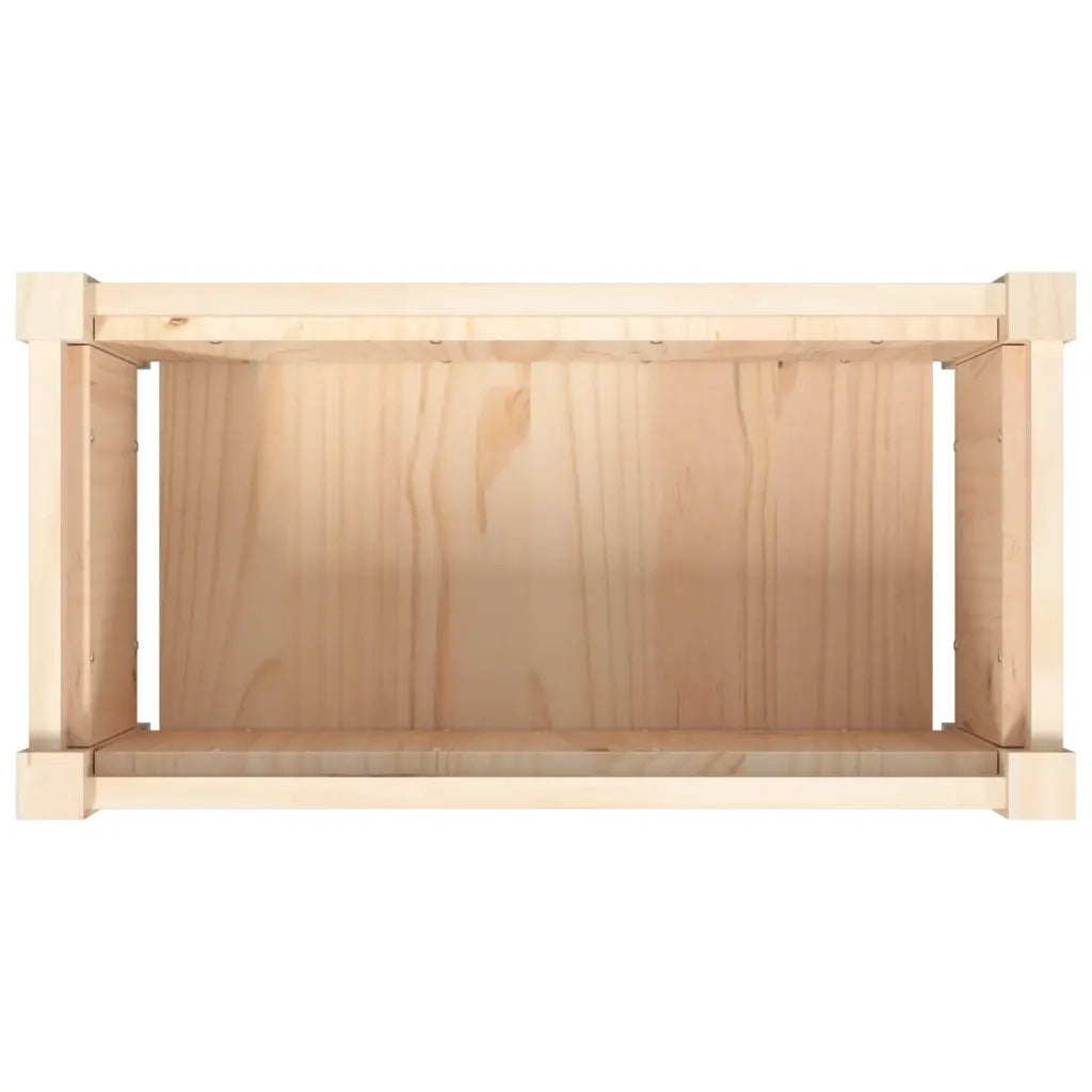 Fioriera | Cassetta per fiori | Vaso da Giardino 60x31x31 cm in Legno Massello di Pino