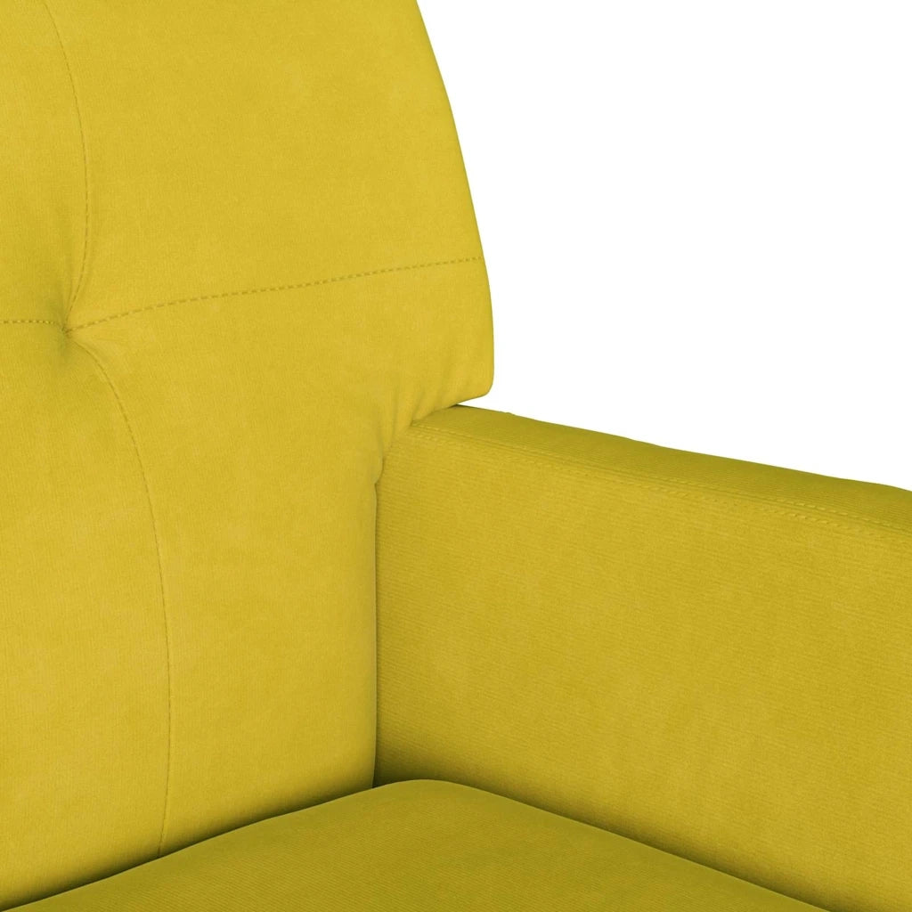 Panca Chesterfield Giallo 112 x 65,5 x 75 cm Velluto CFW2735988