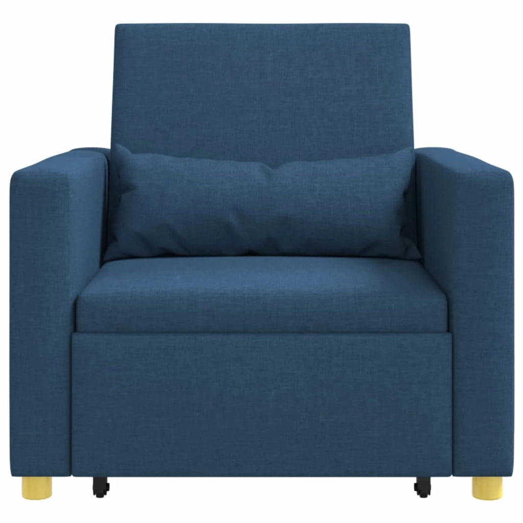 Divano letto estraibile singolo Blu 90 x 165 x 87 cm Tessuto 42002692