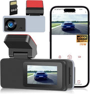 Anteprima Auto WiFi Dashcam 2 Pollici Schermo 150° Campo Visivo 1080P 64G Carta SD Visione Notturna ADAS Registrazione Continua