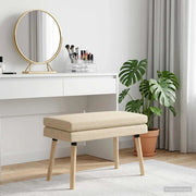 Panchina a doppio strato Crema 80 x 40 x 47 cm Tessuto 42038438