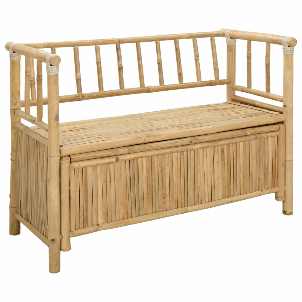Panca da Giardino con Contenitore Naturale 110 x 47 x 80 cm 42028075