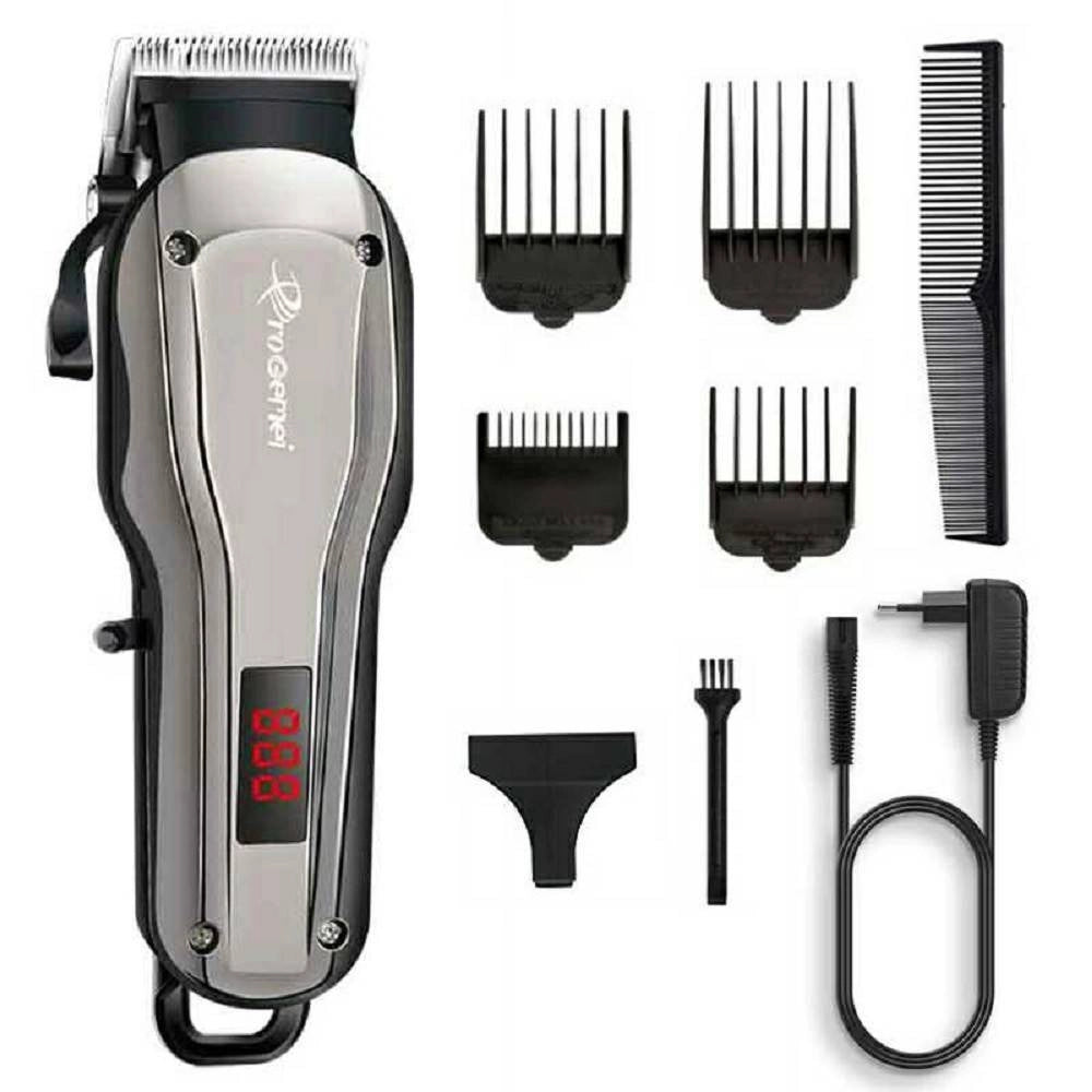 Trade Shop - Tagliacapelli Elettrico Professionale A Batteria Ricaricabile Senza Fili Gm-6135 -
