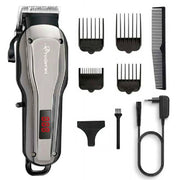 Trade Shop - Tagliacapelli Elettrico Professionale A Batteria Ricaricabile Senza Fili Gm-6135 -