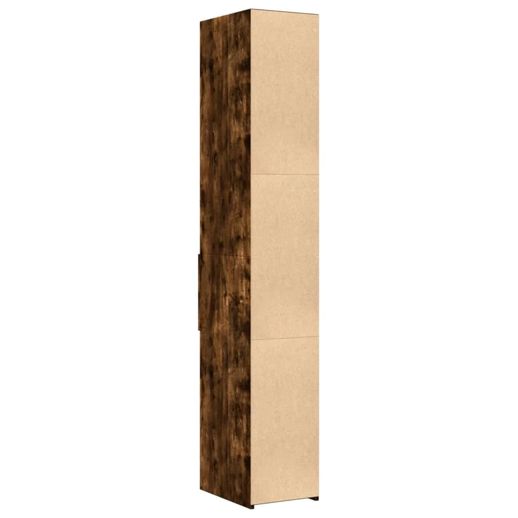 Buffet credenza cassettiera mobiletto mobile contenitore organizer cucina soggiorno salotto alto 30 x 42,5 x 185 cm legno ingegnerizzato marrone 02_0033167