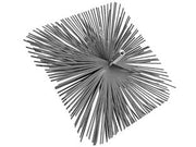 SCOVOLO QUADRO IN ACCIAIO PIATTO- - cm.20x20 - 2 pezzi