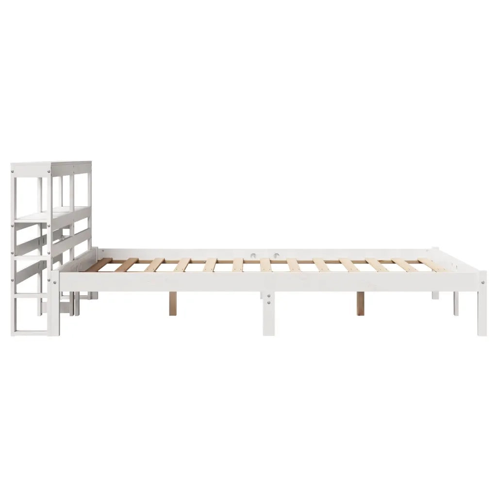vidaXL Letto senza Materasso Bianco 120x200 cm Legno Massello di Pino