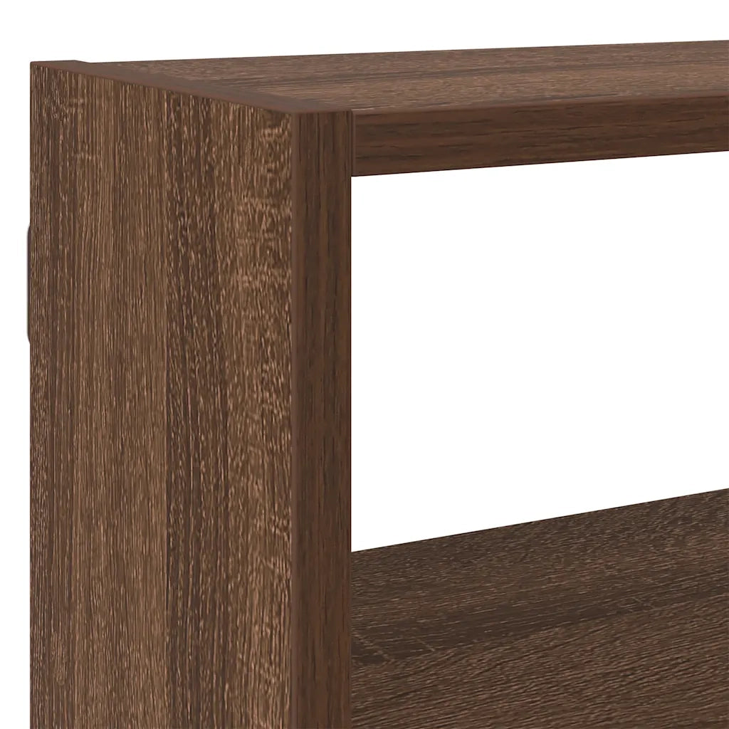 vidaXL Mensola a Cubo da Parete 7 Scomparti Truciolato Rovere Marrone