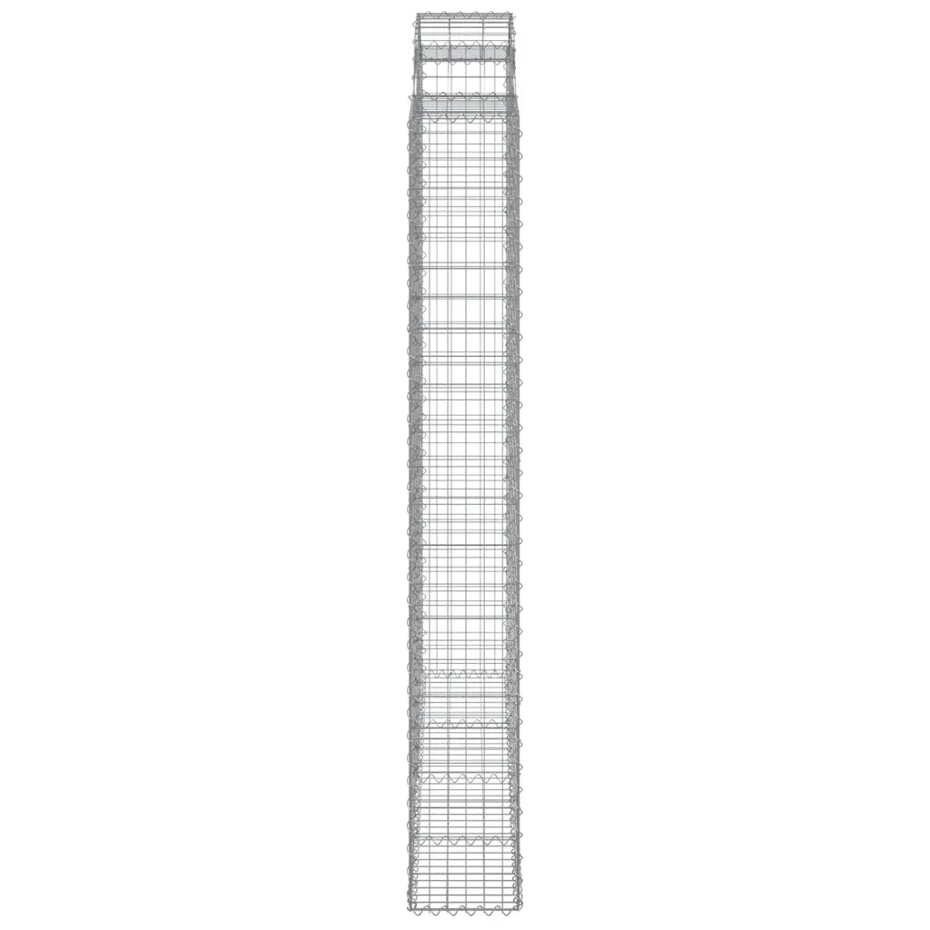 Cesti Gabbioni ad Arco 6 pz 200x30x220/240 cm Ferro Zincato