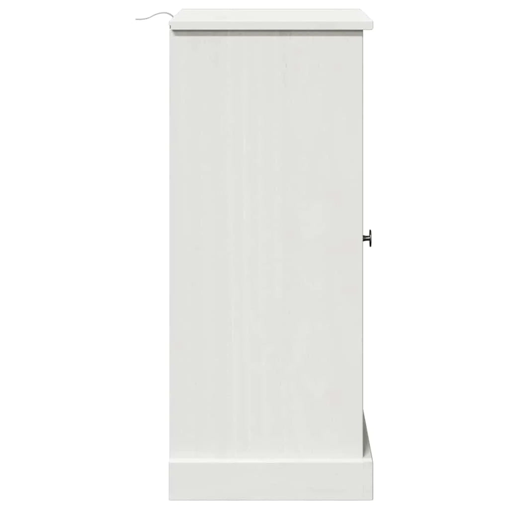 Mobiletto da bagno rustico rettangolare 37,5 x 34 x 80 cm con contenitore dal design naturale in legno di pino bianco 02_0057906