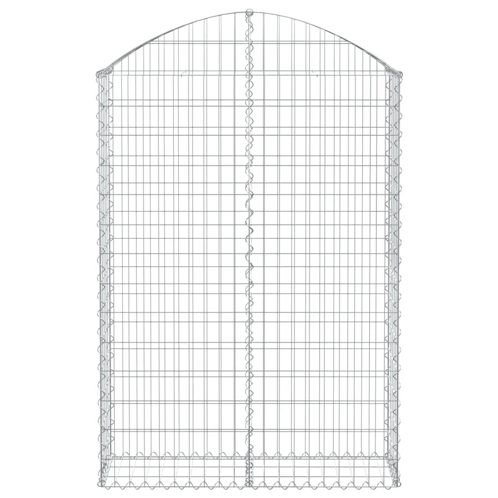 Cesto Gabbione ad Arco 100x30x140/160 cm Ferro Zincatocod mxl 79317