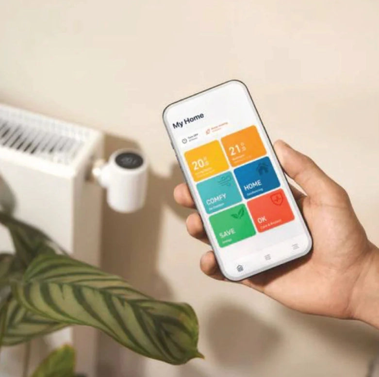 Tado Testa termostatica Intelligente X quattro pack. Controllo multistanza. Wi-fi. Matter. Assistenti vocali google e alexa