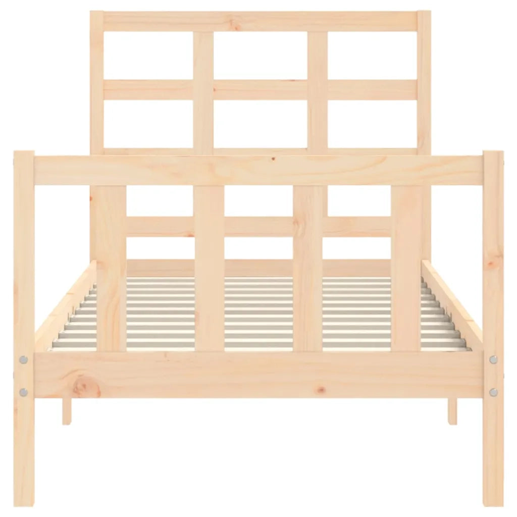 Giroletto senza Materasso-Struttura Letto 90x200 cm in Legno Massello di Pino 233916