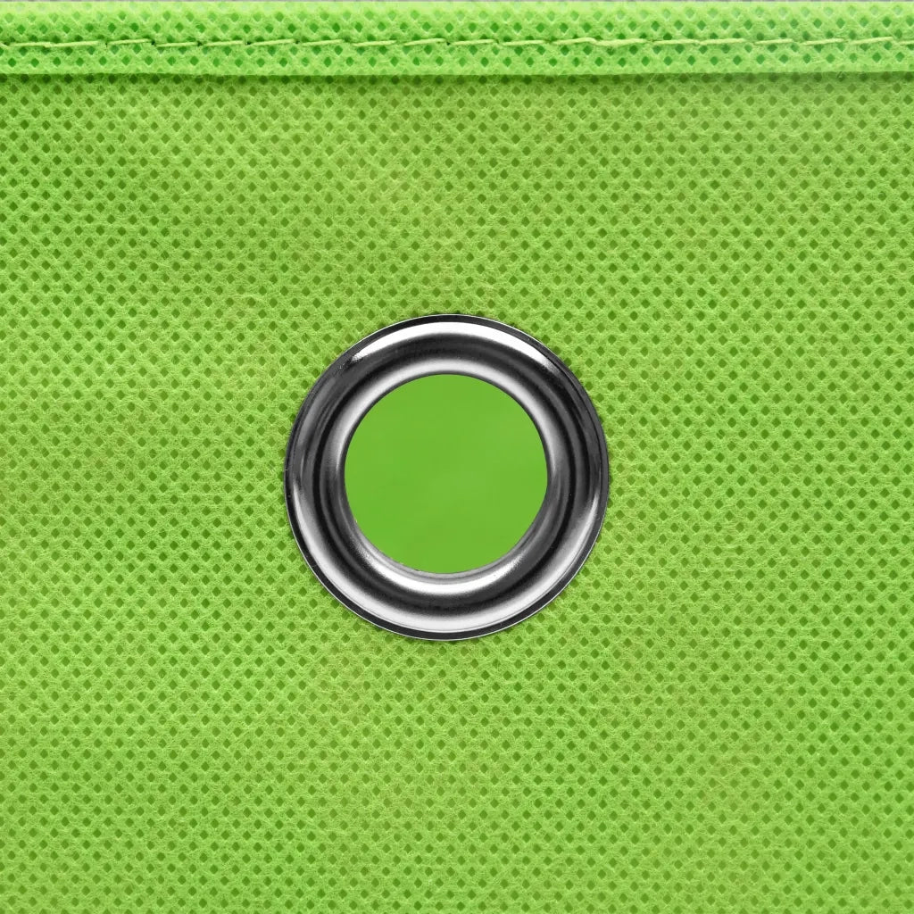 Contenitori 10 pz in Tessuto non Tessuto 28x28x28 cm Verde 325229